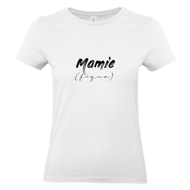 T-shirt blanc Mamie (fique) T-shirt blanc Mamie (fique)