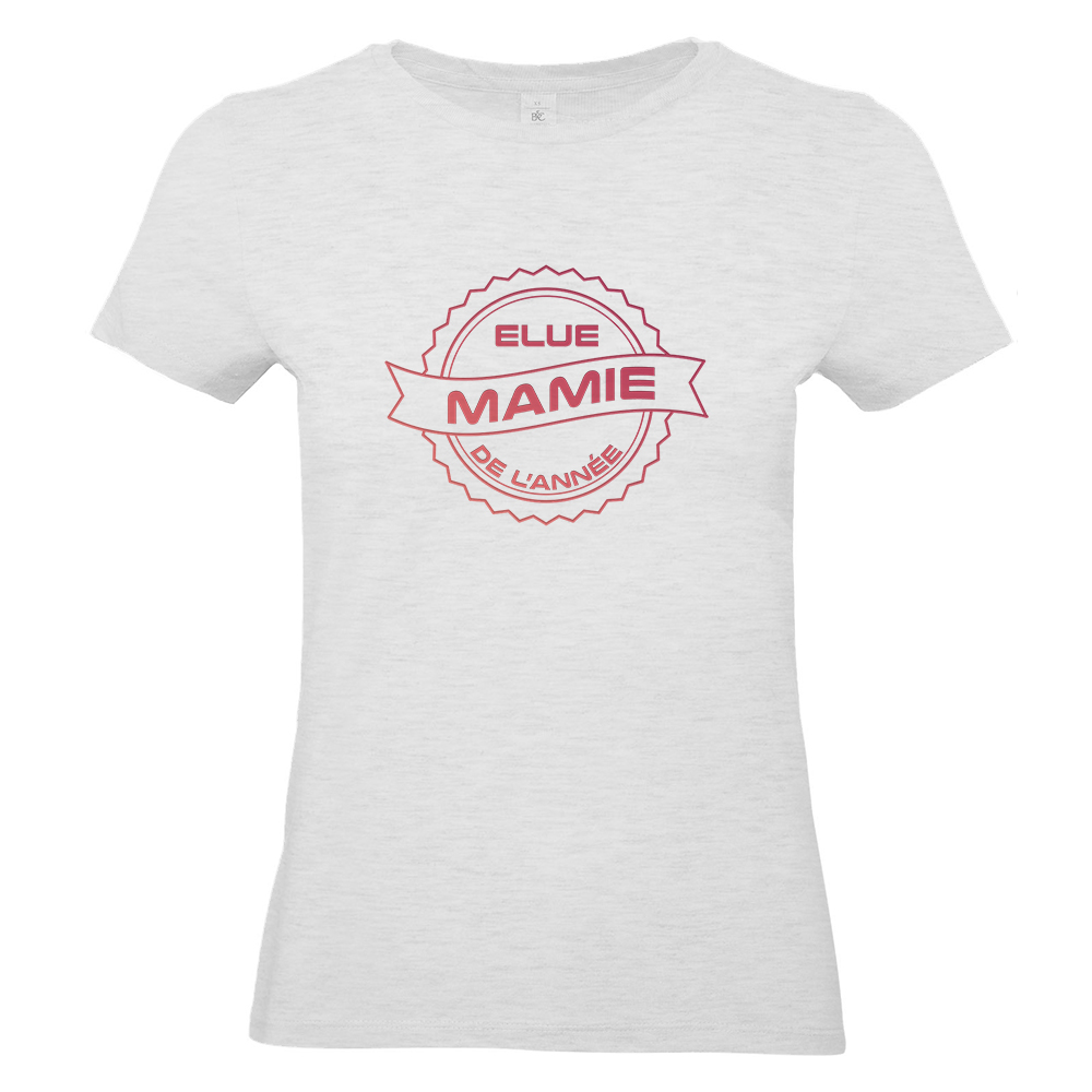 T-shirt gris ash Mamie de l'année