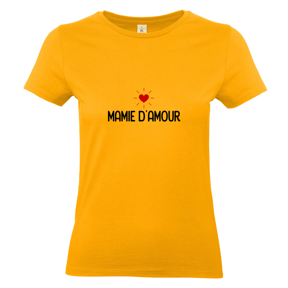 T-shirt abricot Mamie d'amour