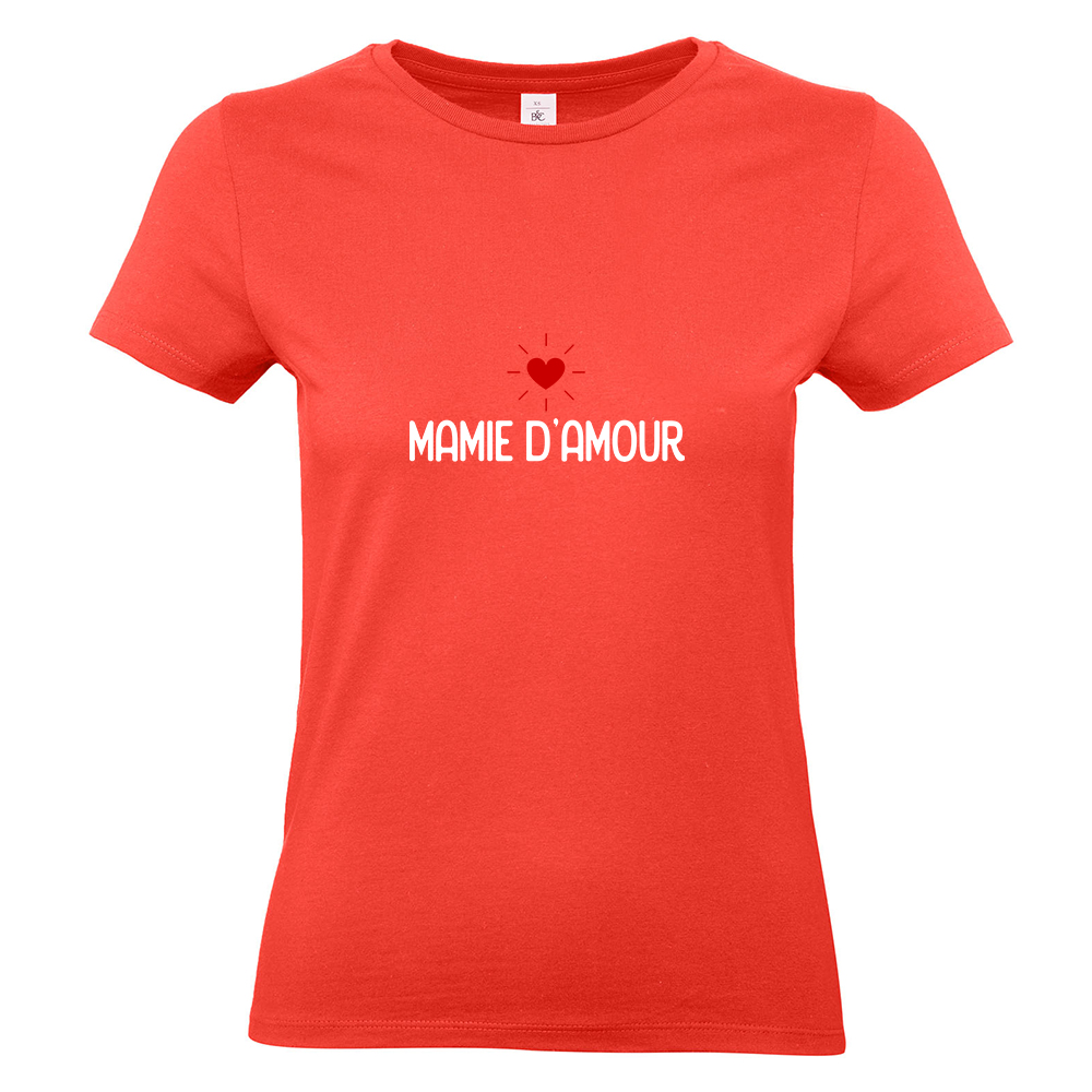 T-shirt corail Mamie d'amour