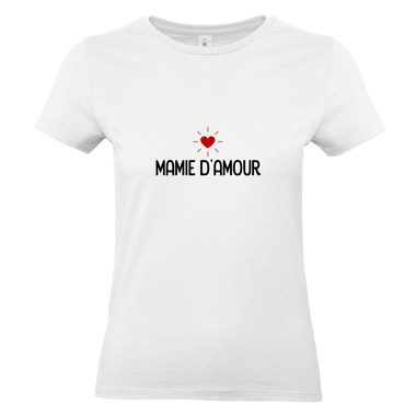T-shirt blanc Mamie d'amour T-shirt blanc Mamie d'amour