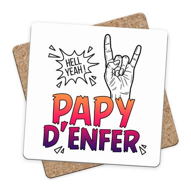 Sous-bock papy d'enfer Sous-bock papy d'enfer