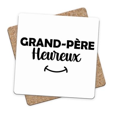 Sous-bock grand-père heureux Sous-bock grand-père heureux