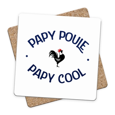 Sous-bock papy poule cool Sous-bock papy poule cool