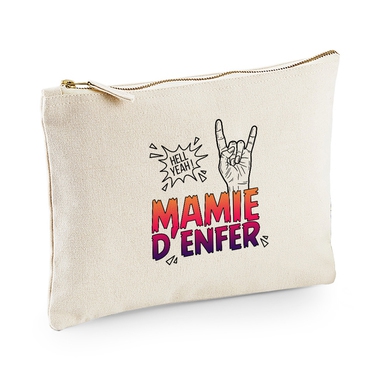 Pochette multi-usage beige Mamie d'Enfer Pochette multi-usage beige Mamie d'Enfer