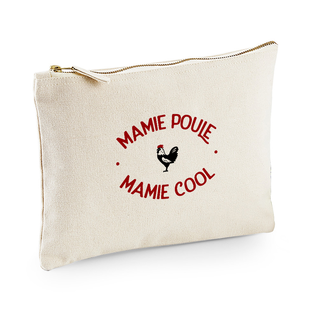 Pochette multi-usage beige Mamie Poule Mamie Cool