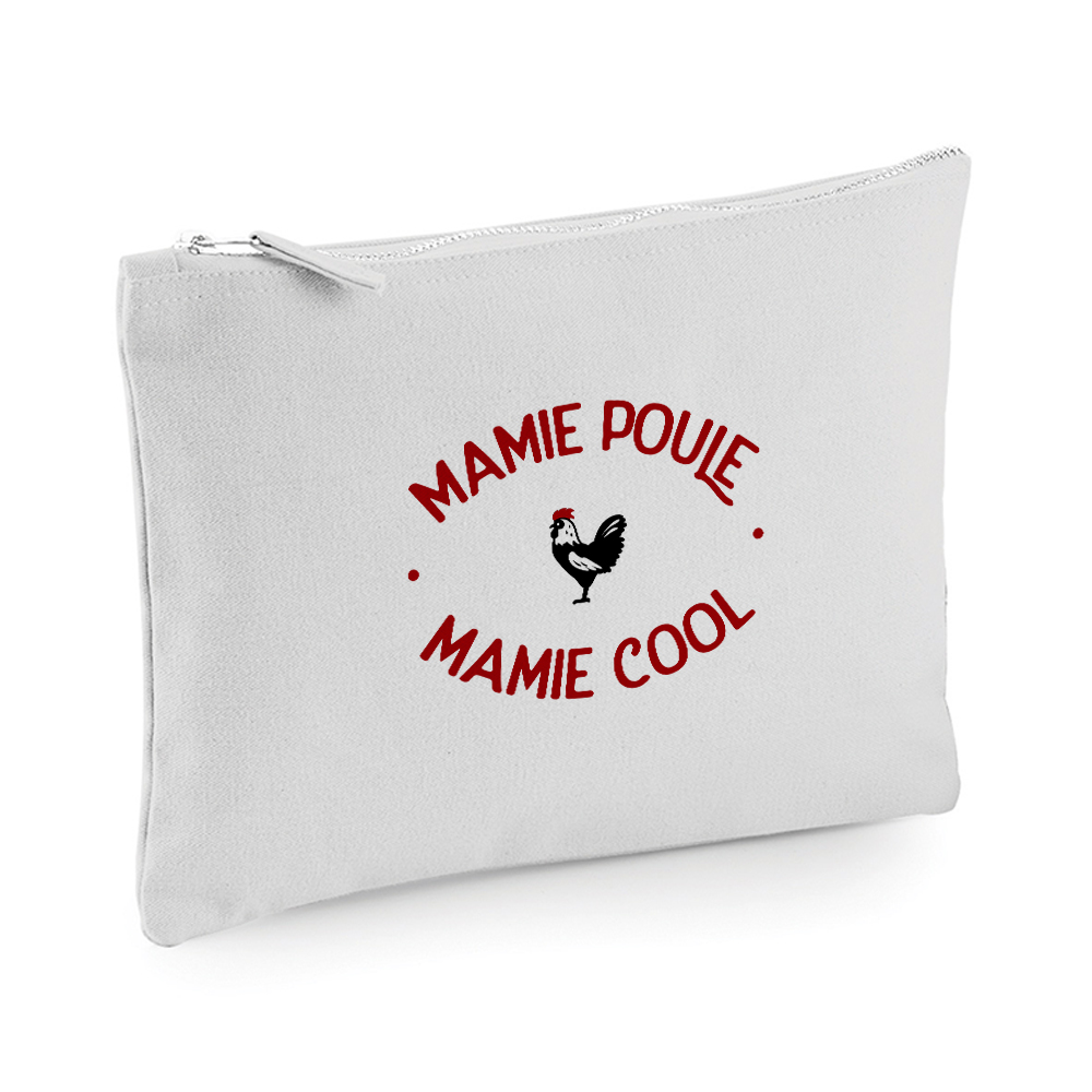 Pochette multi-usage grise Mamie Poule Mamie Cool