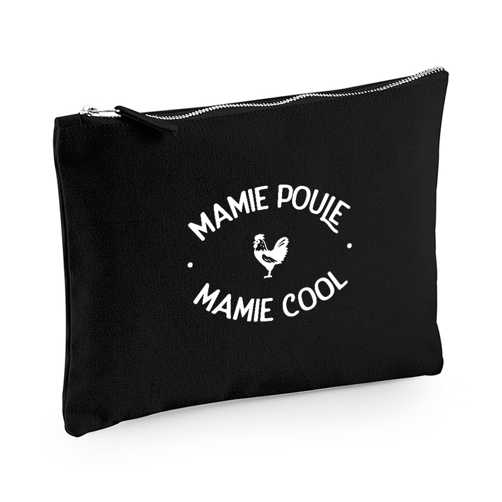 Pochette multi-usage noire Mamie Poule Mamie Cool
