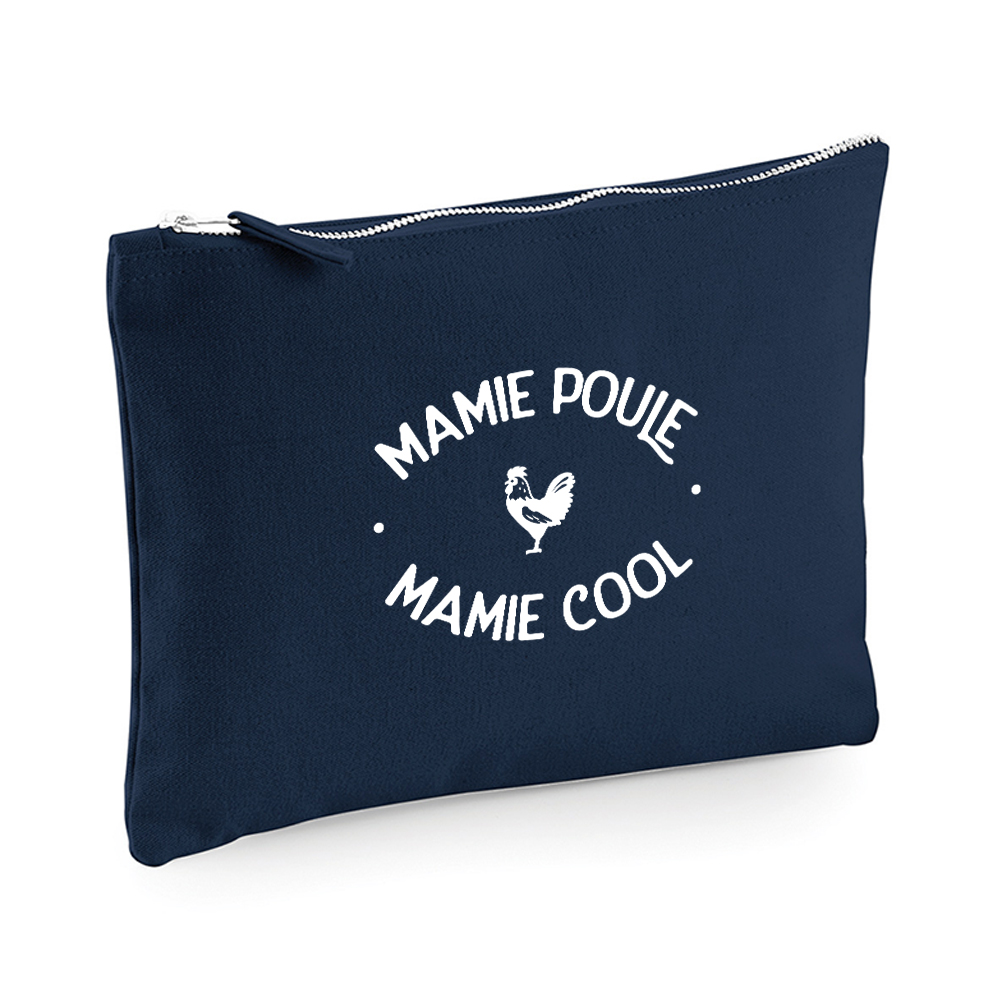 Pochette multi-usage bleue Mamie Poule Mamie Cool