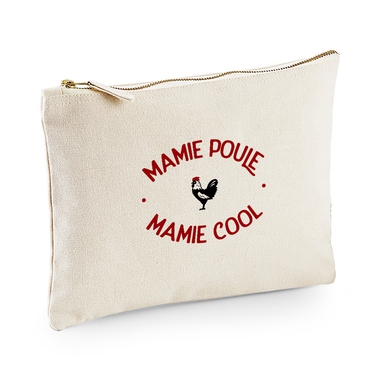 Pochette multi-usage beige Mamie Poule Mamie Cool Pochette multi-usage beige Mamie Poule Mamie Cool