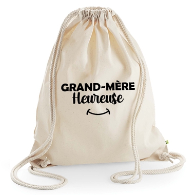 Sac de loisir beige Grand-mère heureuse Sac de loisir beige Grand-mère heureuse