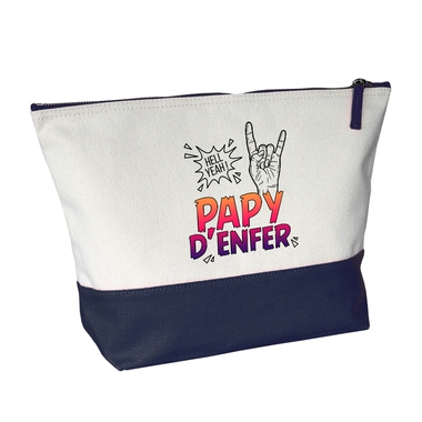 Grande trousse bicolore papy d'enfer bleue Grande trousse bicolore papy d'enfer bleue