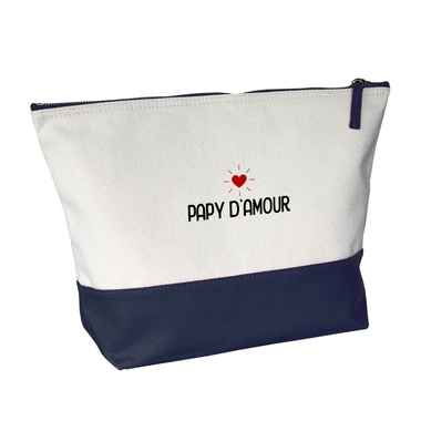 Grande trousse bicolore papy d'amour bleue Grande trousse bicolore papy d'amour bleue