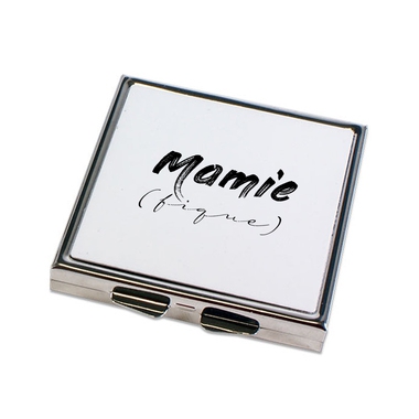 Miroir de poche fermé Mamie (fique) Miroir de poche fermé Mamie (fique)