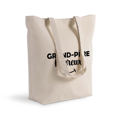 Sac shopping grand-père heureux Sac shopping grand-père heureux