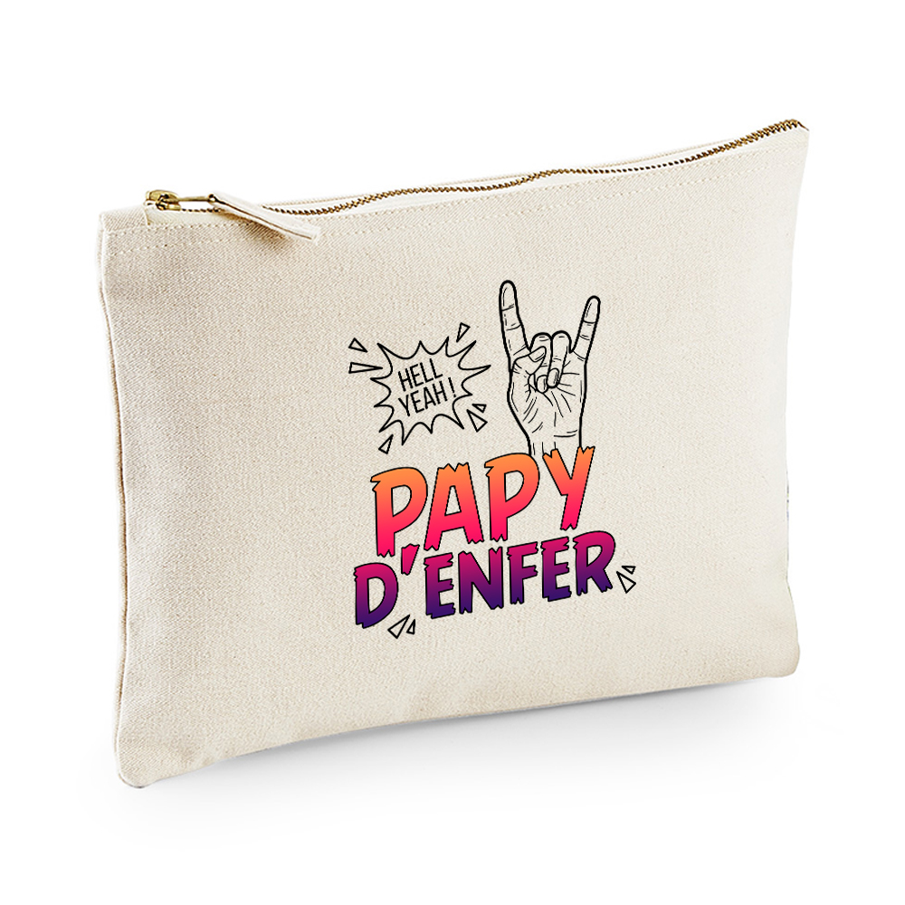 Pochette multi-usages papy d'enfer beige