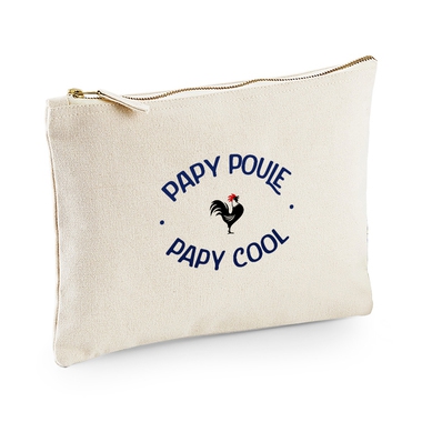 Pochette multi-usages papy poule-cool beige Pochette multi-usages papy poule-cool beige