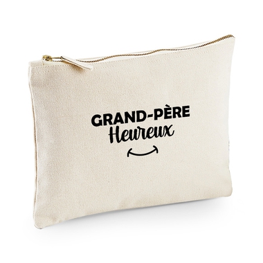 Pochette multi-usage grand-père heureux beige Pochette multi-usage grand-père heureux beige