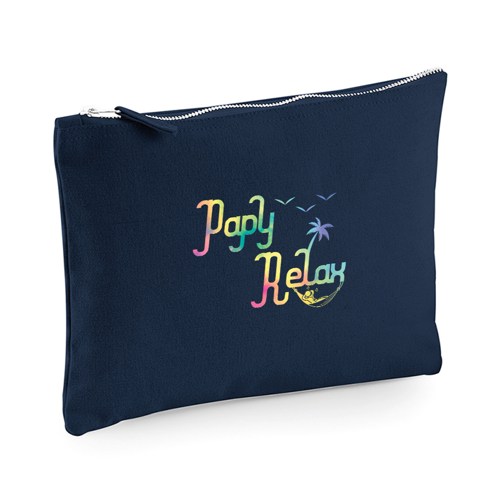 Pochette multi-usage papy relax bleue