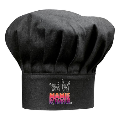 Toque noire Mamie d'Enfer Toque noire Mamie d'Enfer