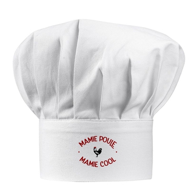 Toque blanche Mamie Poule Mamie Cool Toque blanche Mamie Poule Mamie Cool