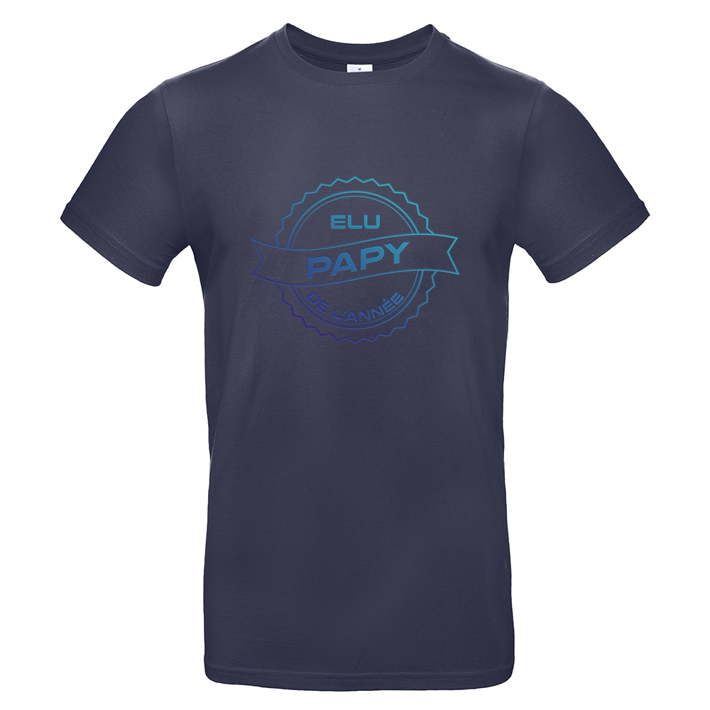 T-shirt élu papy de l'année navy