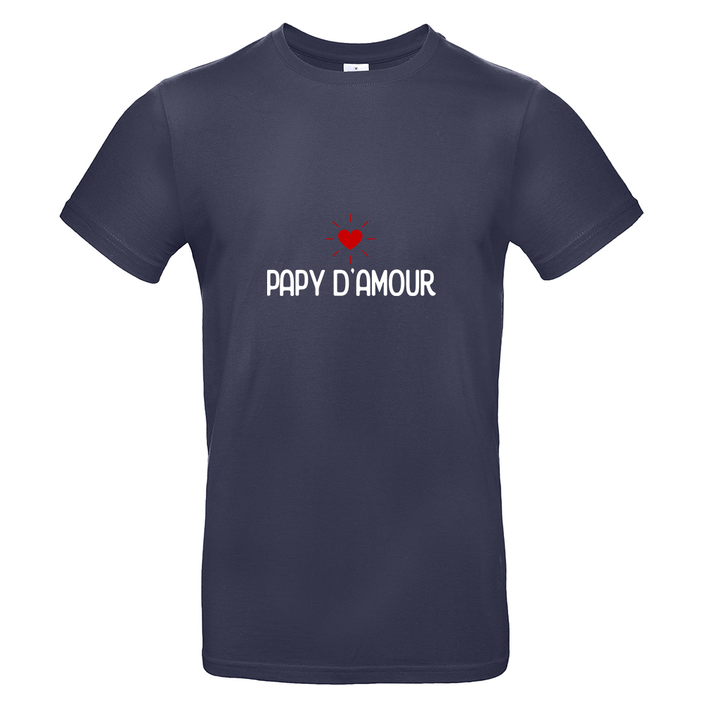 T-shirt papy d'amour navy