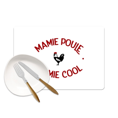Set de table Mamie Poule Mamie Cool Set de table Mamie Poule Mamie Cool