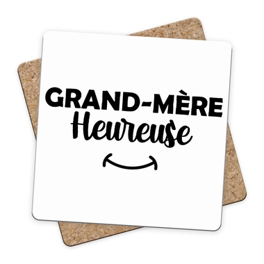 Sous-bock Grand-mère heureuse Sous-bock Grand-mère heureuse