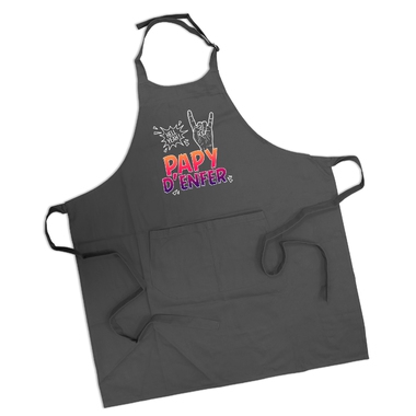Tablier papy d'enfer anthracite Tablier papy d'enfer anthracite