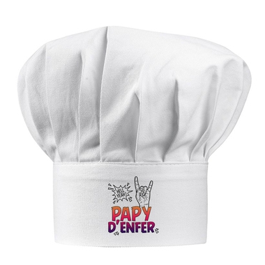 Toque blanche papy d'enfer Toque blanche papy d'enfer
