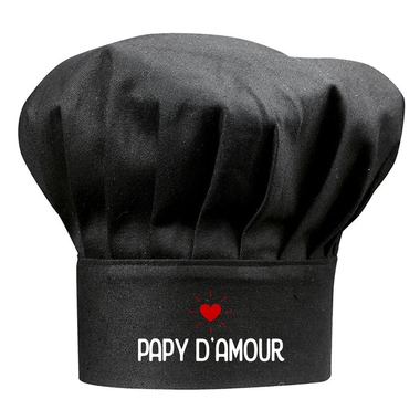 Toque noire papy d'amour Toque noire papy d'amour