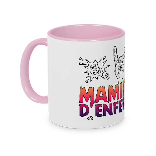Mug rose Mamie d'Enfer