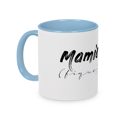 Mug bleu Mamie (fique)