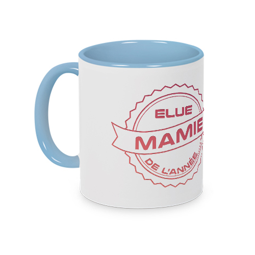 Mug bleu Mamie de l'année