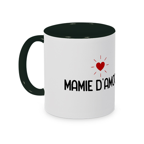Mug noir Mamie d'amour