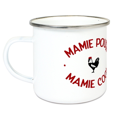 Tasse émaillée Mamie Poule Mamie Cool Tasse émaillée Mamie Poule Mamie Cool