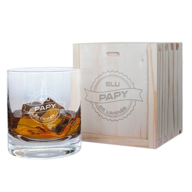 Verre à whisky papy de l'année Verre à whisky papy de l'année