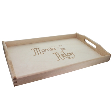 Plateau gravé Mamie Relax Plateau gravé Mamie Relax