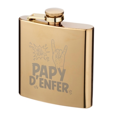 Flasque dorée papy d'enfer Flasque dorée papy d'enfer