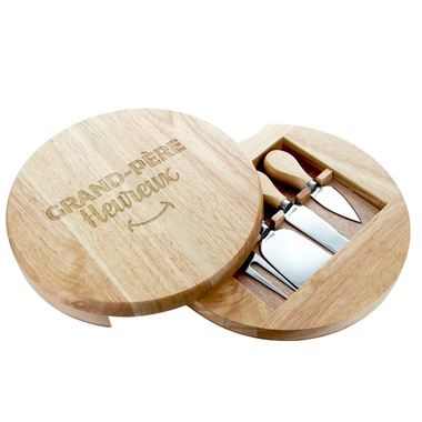 Plateau à fromage pivotant grand-père heureux Plateau à fromage pivotant grand-père heureux