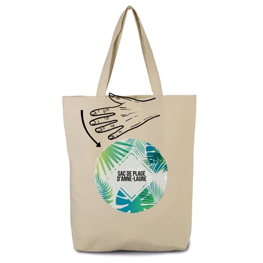 Tote bag sequin personnalisé summertime Tote bag sequin personnalisé summertime